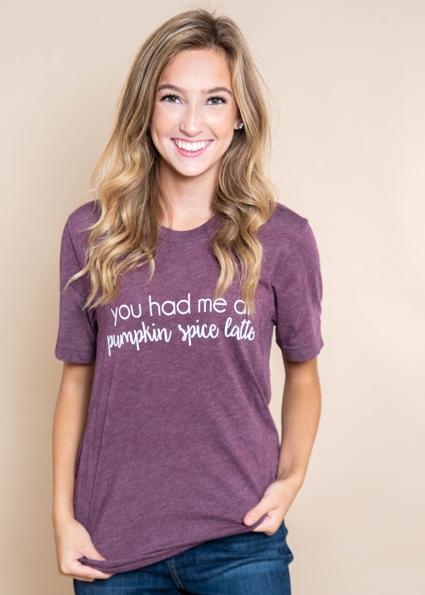 You Had Me at Pumpkin Spice T-Shirt - BAD HABIT BOUTIQUE