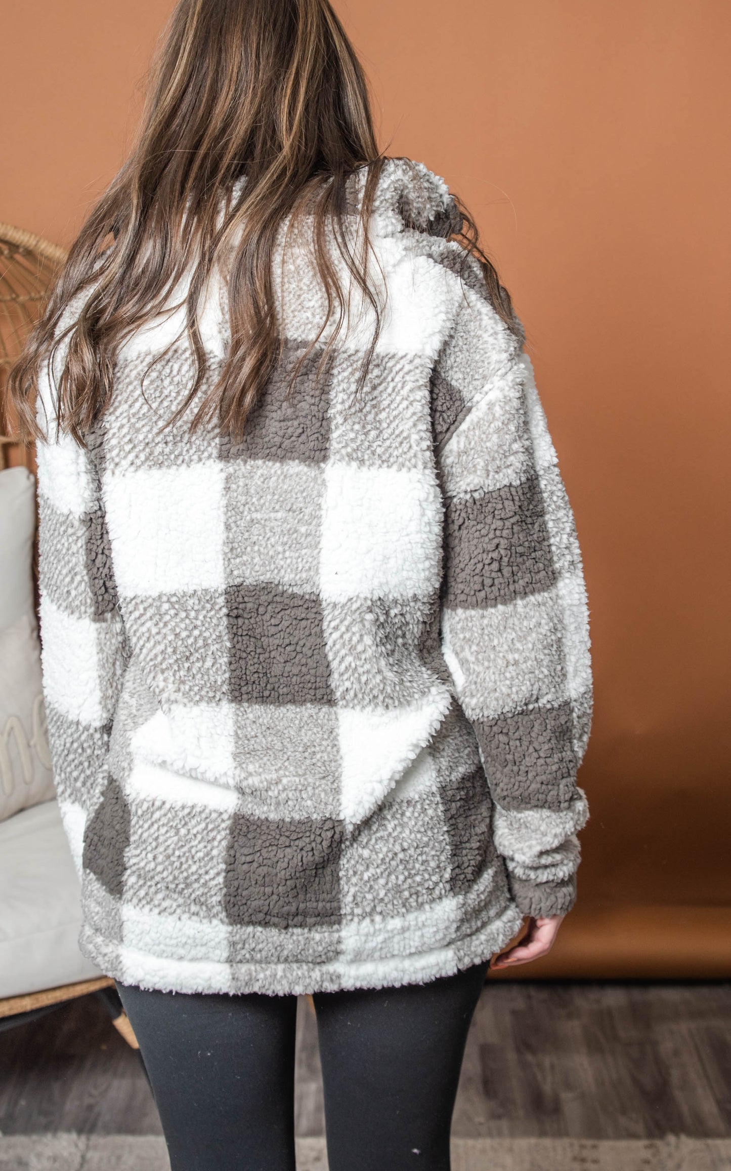Unisex Sherpa Fleece Quarter-Zip Pullover - Final Sale