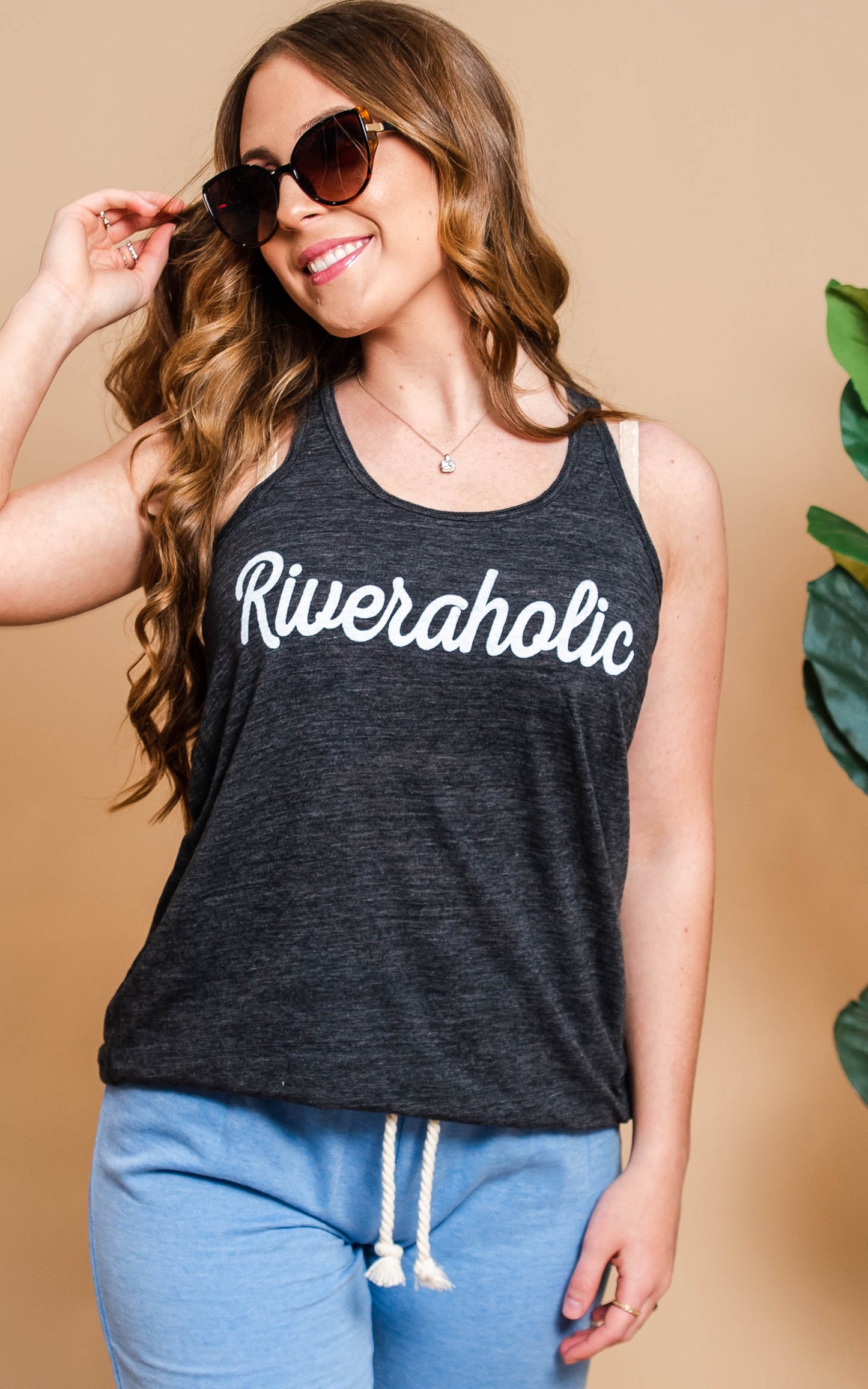 riveraholic racerback tank top