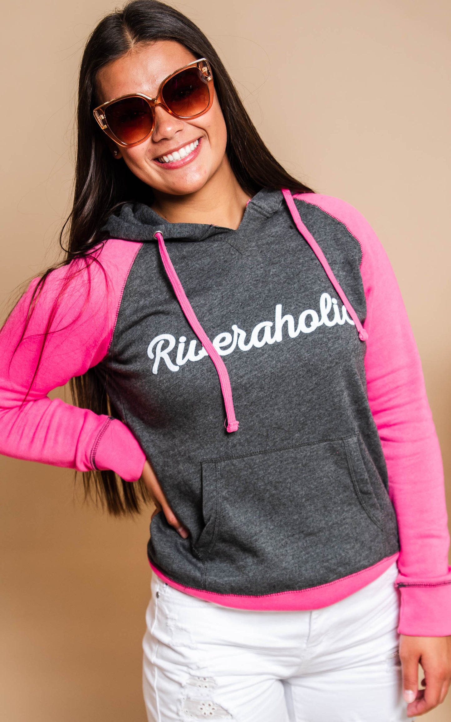 riveraholic 2-toned hoodie
