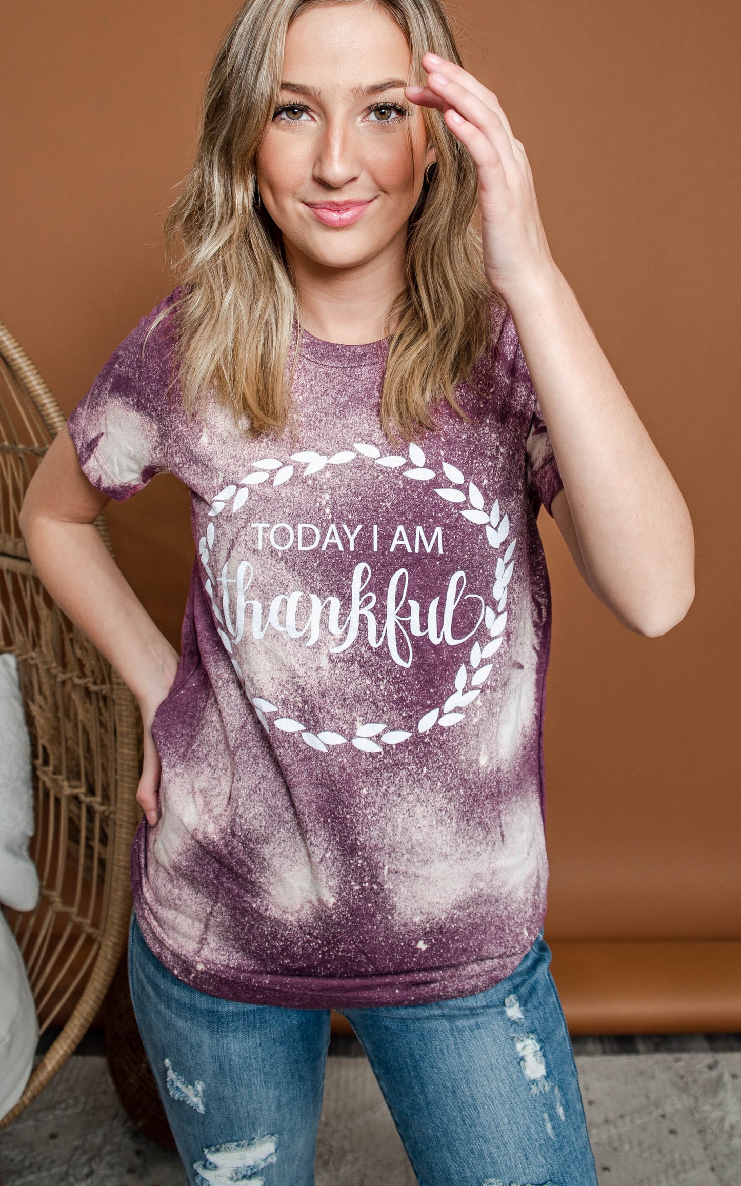 Thankful Bleached T-shirt | AS IS *FINAL SALE
