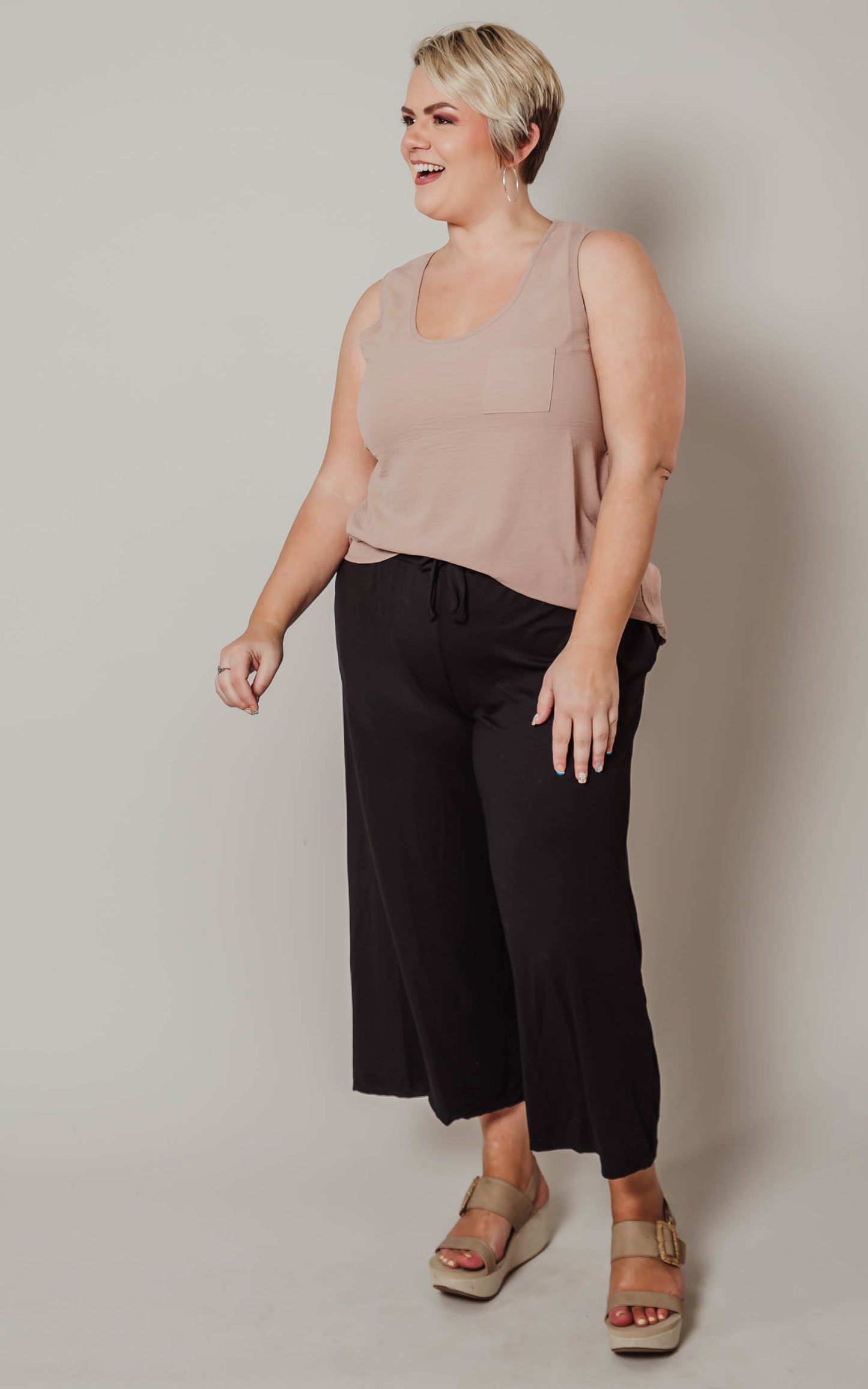 black capri pants