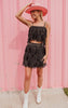 black rhinestone skirt