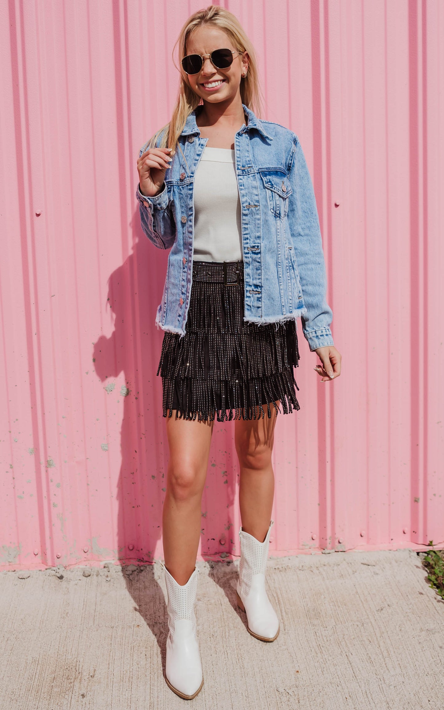 fringe skirts for women