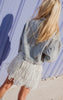 chevron fringe jacket