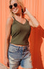 Sara's Steals and Deals Ribbed Cami Tank Top** - Final Sale