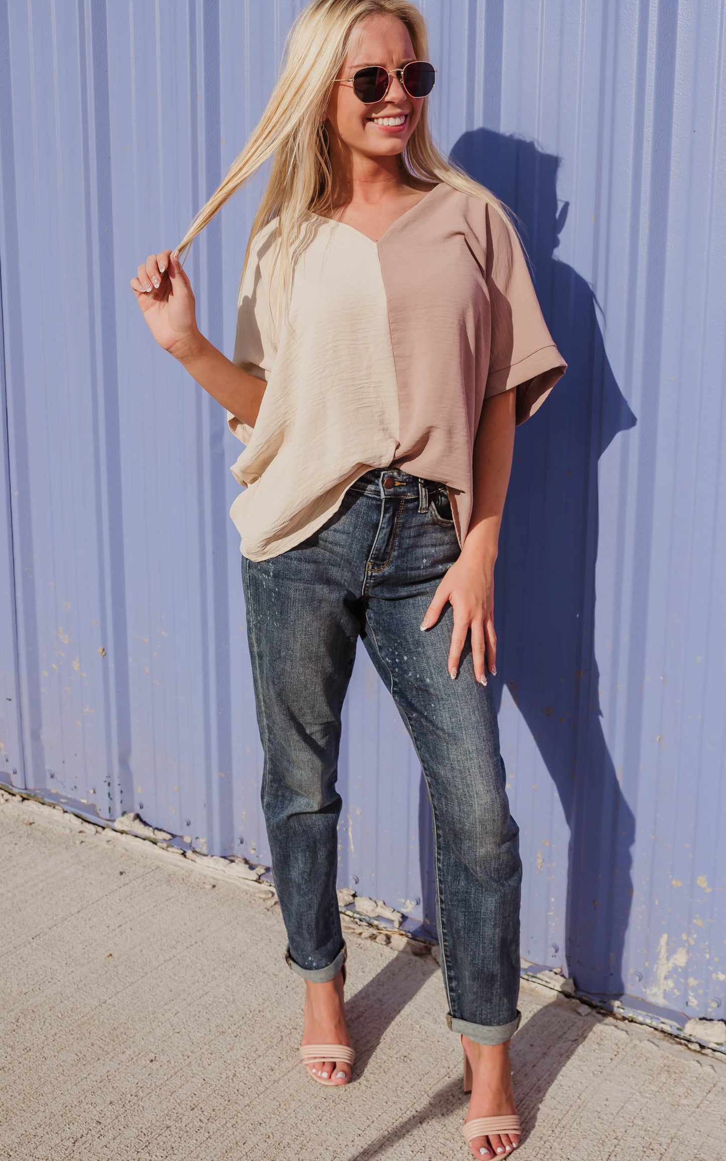 neutral blouse