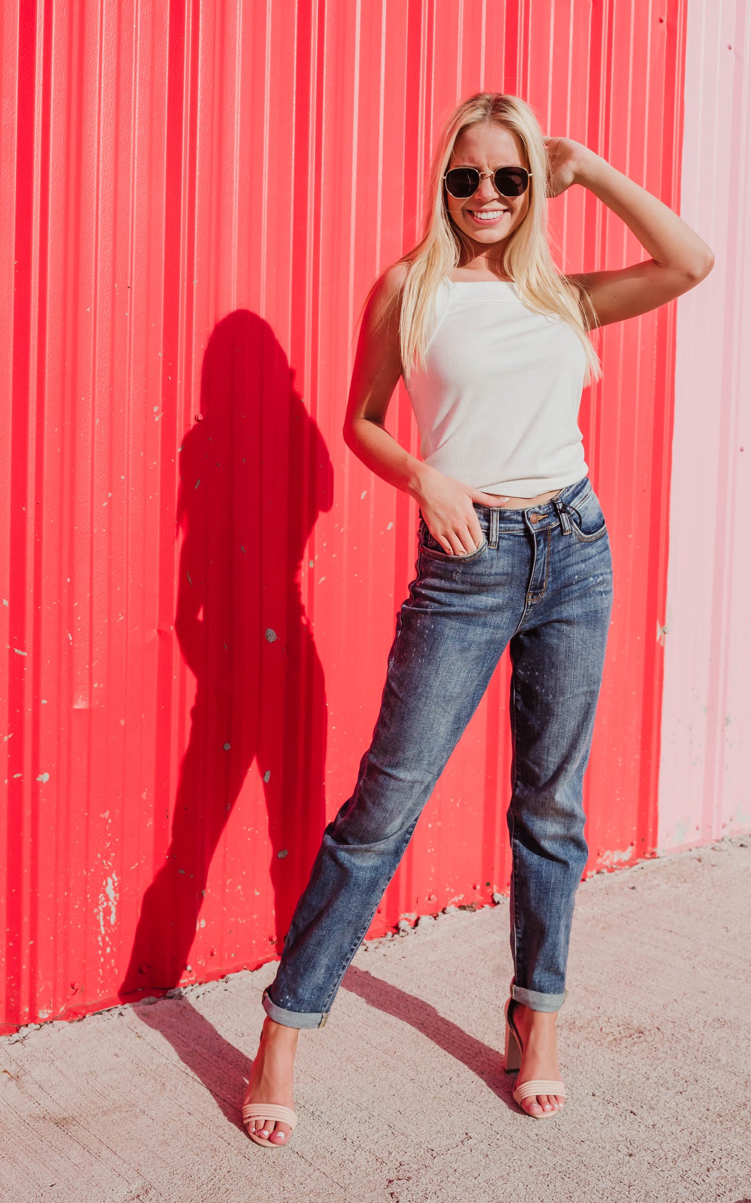 bleach splattered denim