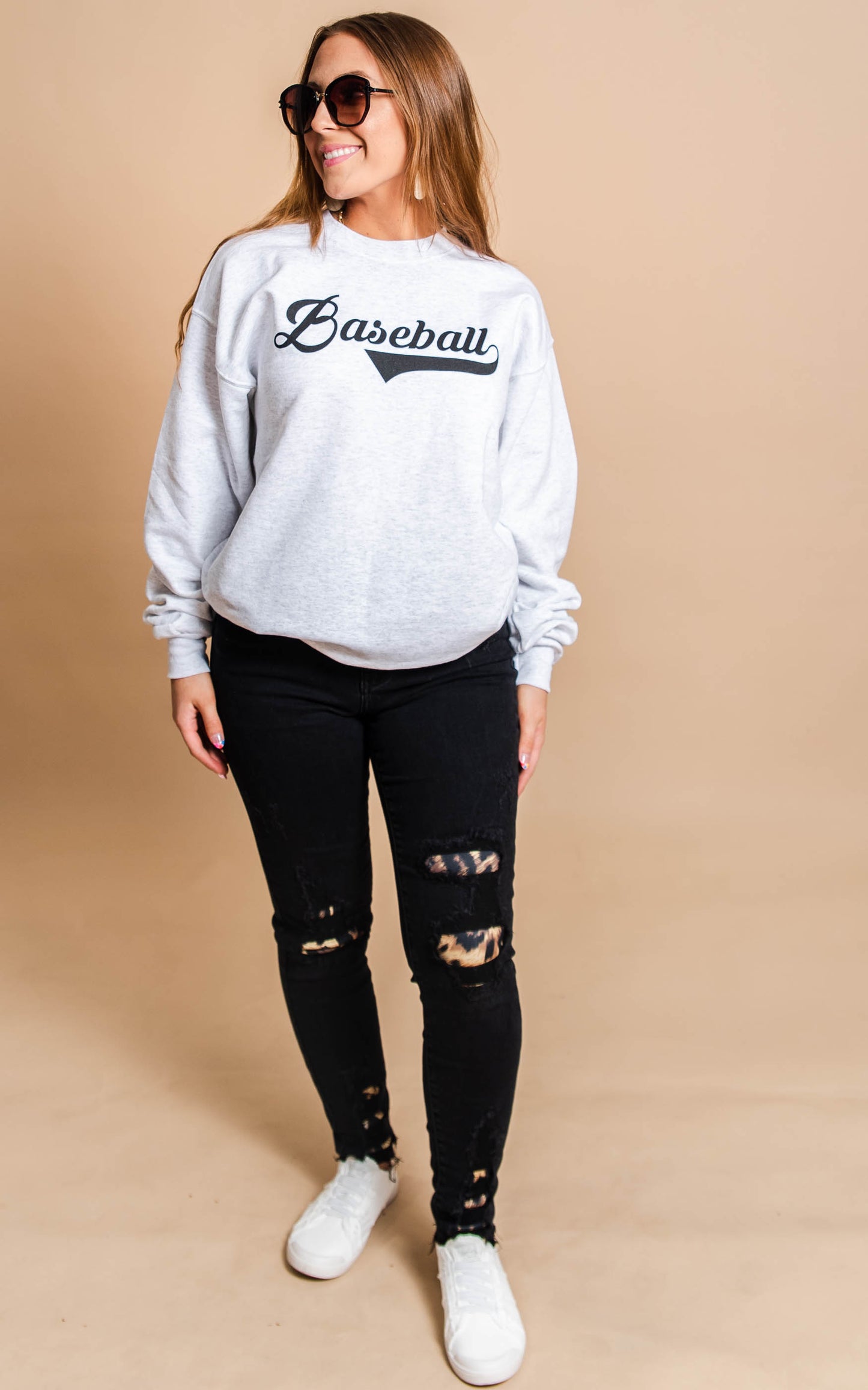 Baseball Sweatshirt - BAD HABIT BOUTIQUE