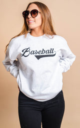 Baseball Sweatshirt - BAD HABIT BOUTIQUE 