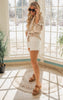 Sand Beige Gauze Button Down top