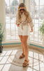 Gauze Button Down top