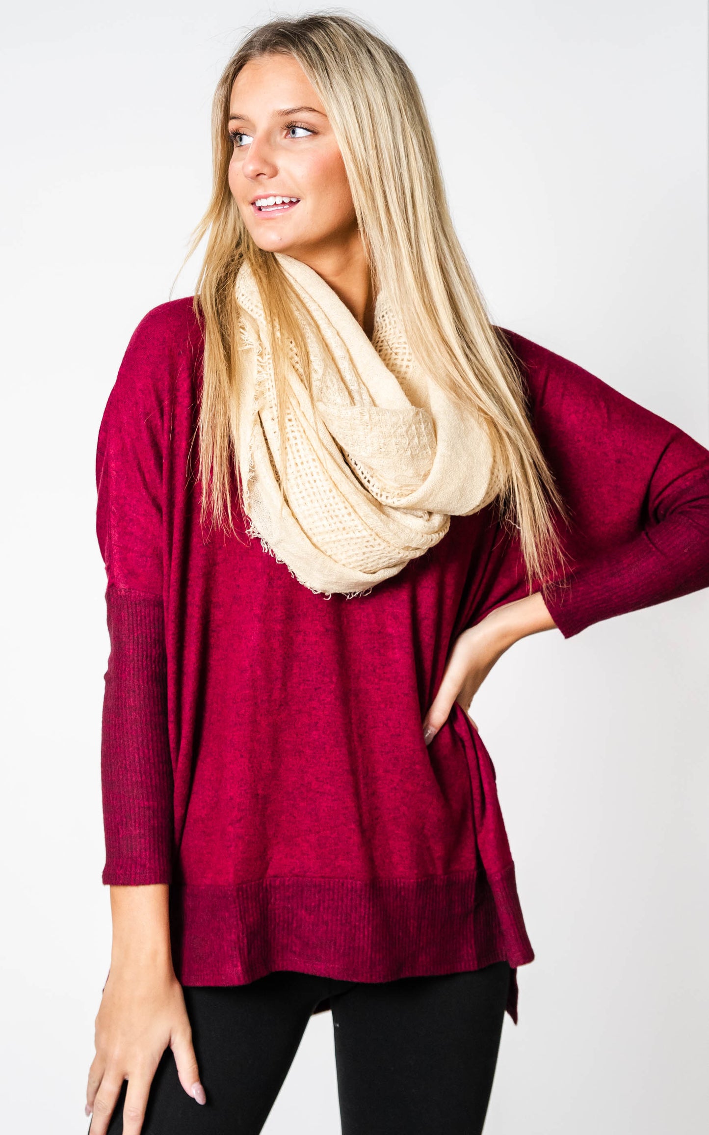 Open Grid Infinity Scarf, CLOTHING, Leto, BAD HABIT BOUTIQUE