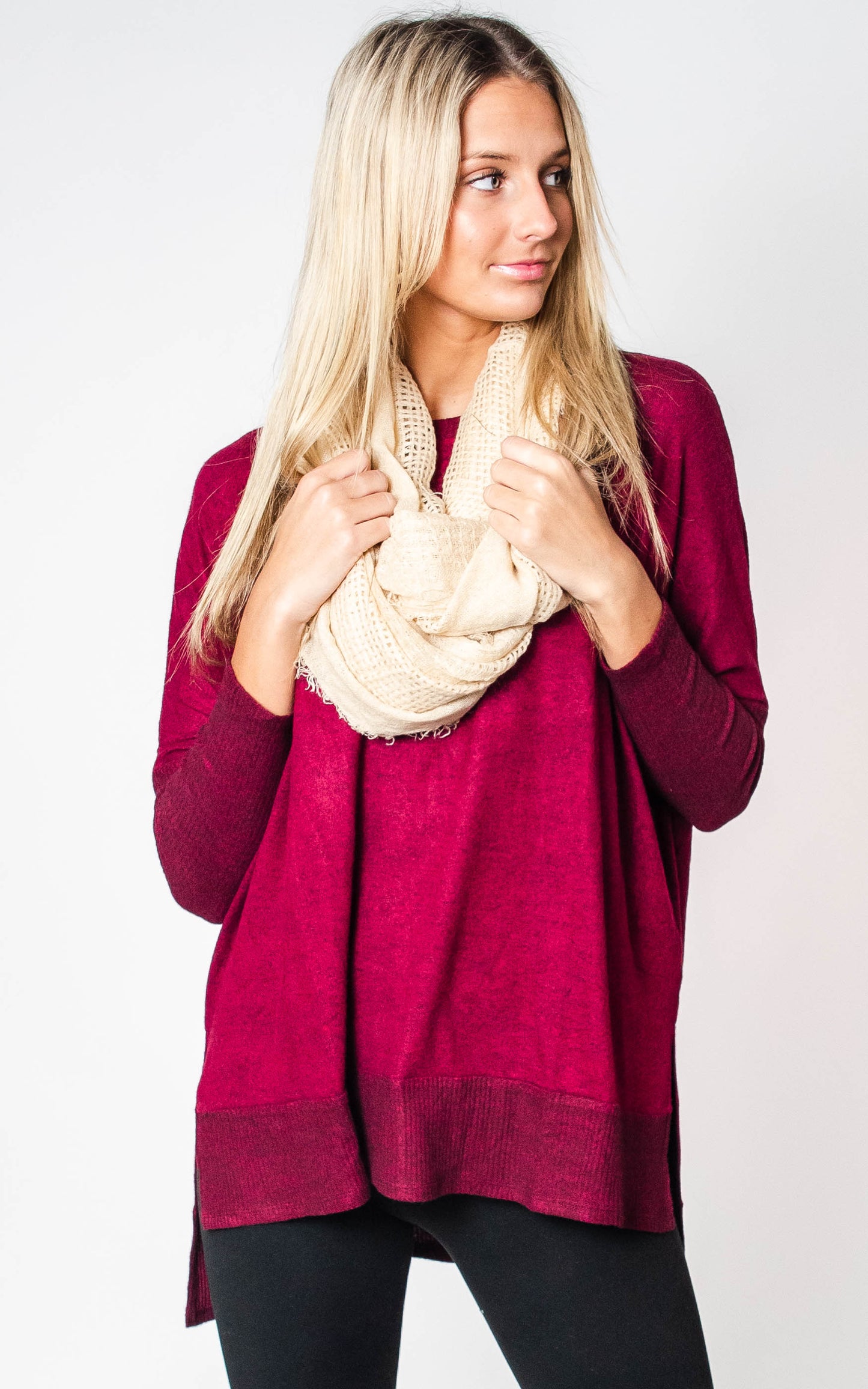 Open Grid Infinity Scarf, CLOTHING, Leto, BAD HABIT BOUTIQUE