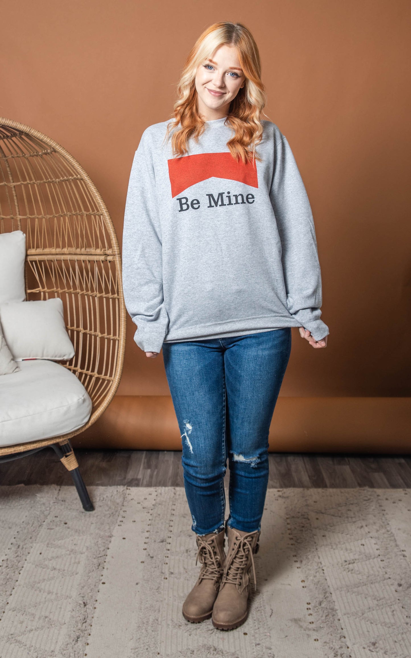 be mine valentine crewneck