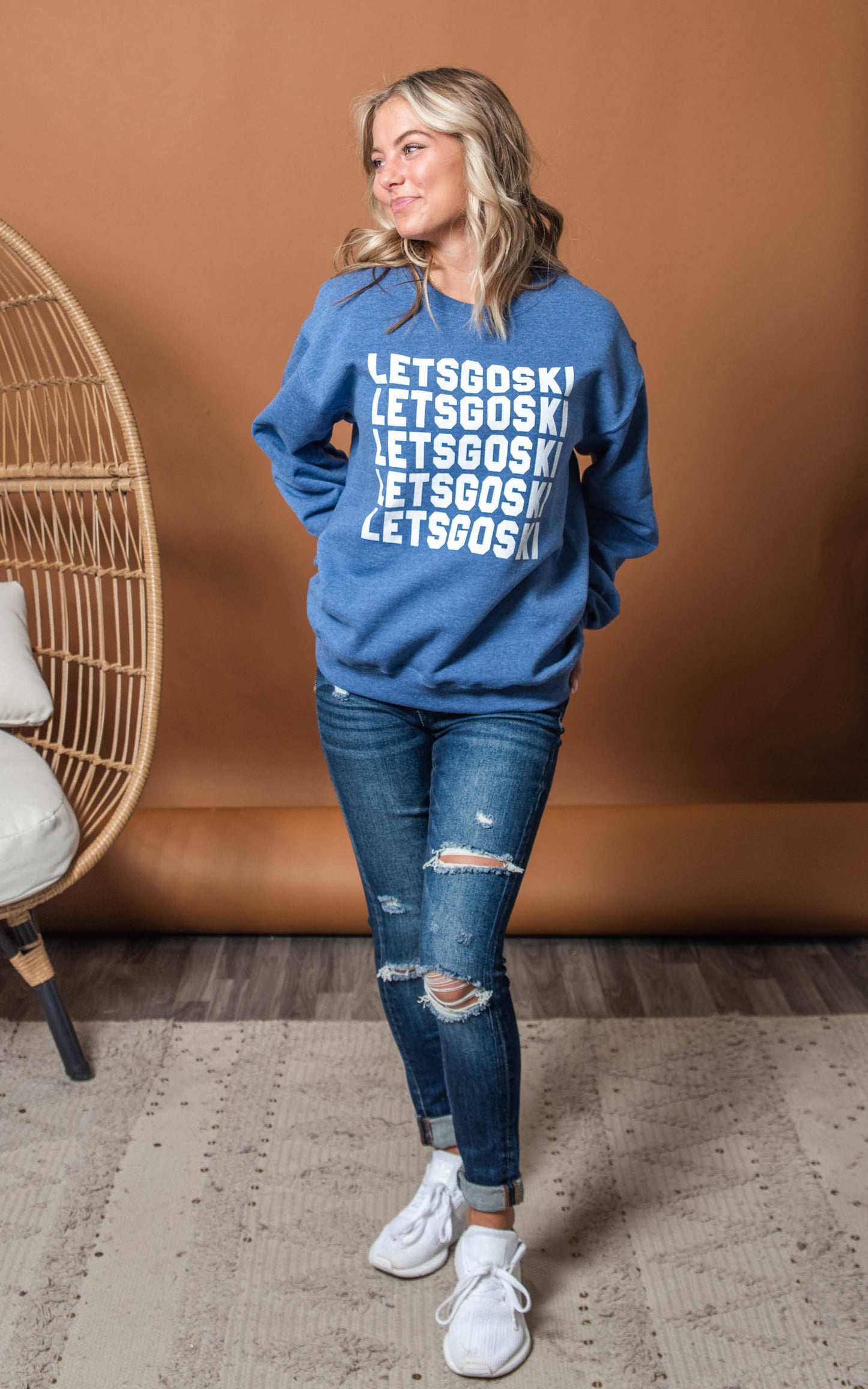 royal blue winter sweatshirt