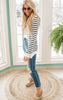 Zenana striped cardigan