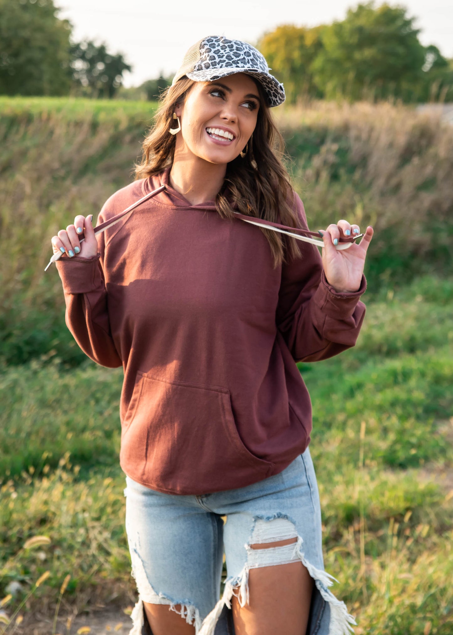 Double String Solid Hoodie - PREORDER, CLOTHING, S&S, BAD HABIT BOUTIQUE