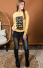 mustard halloween top