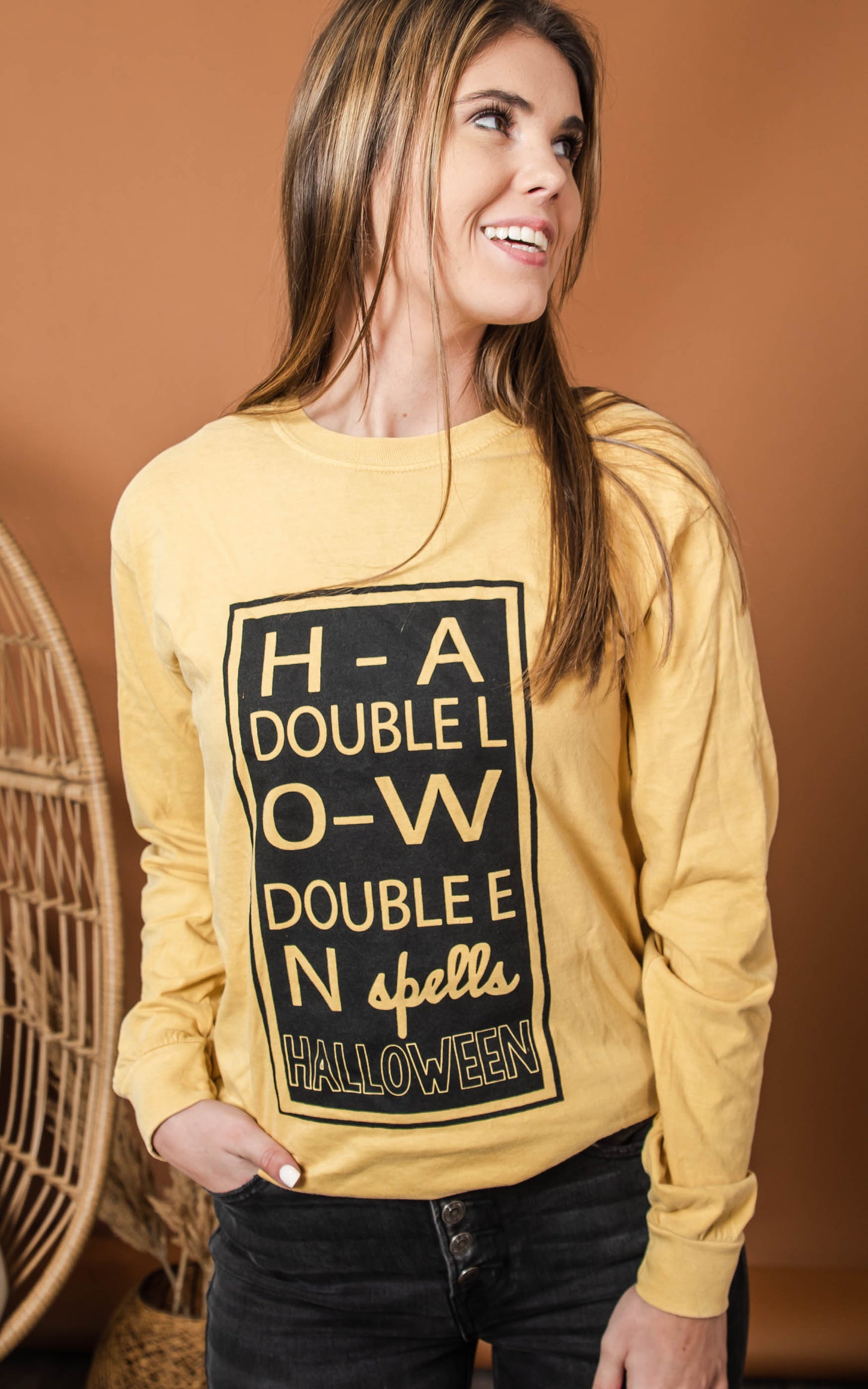 spells halloween long sleeve top