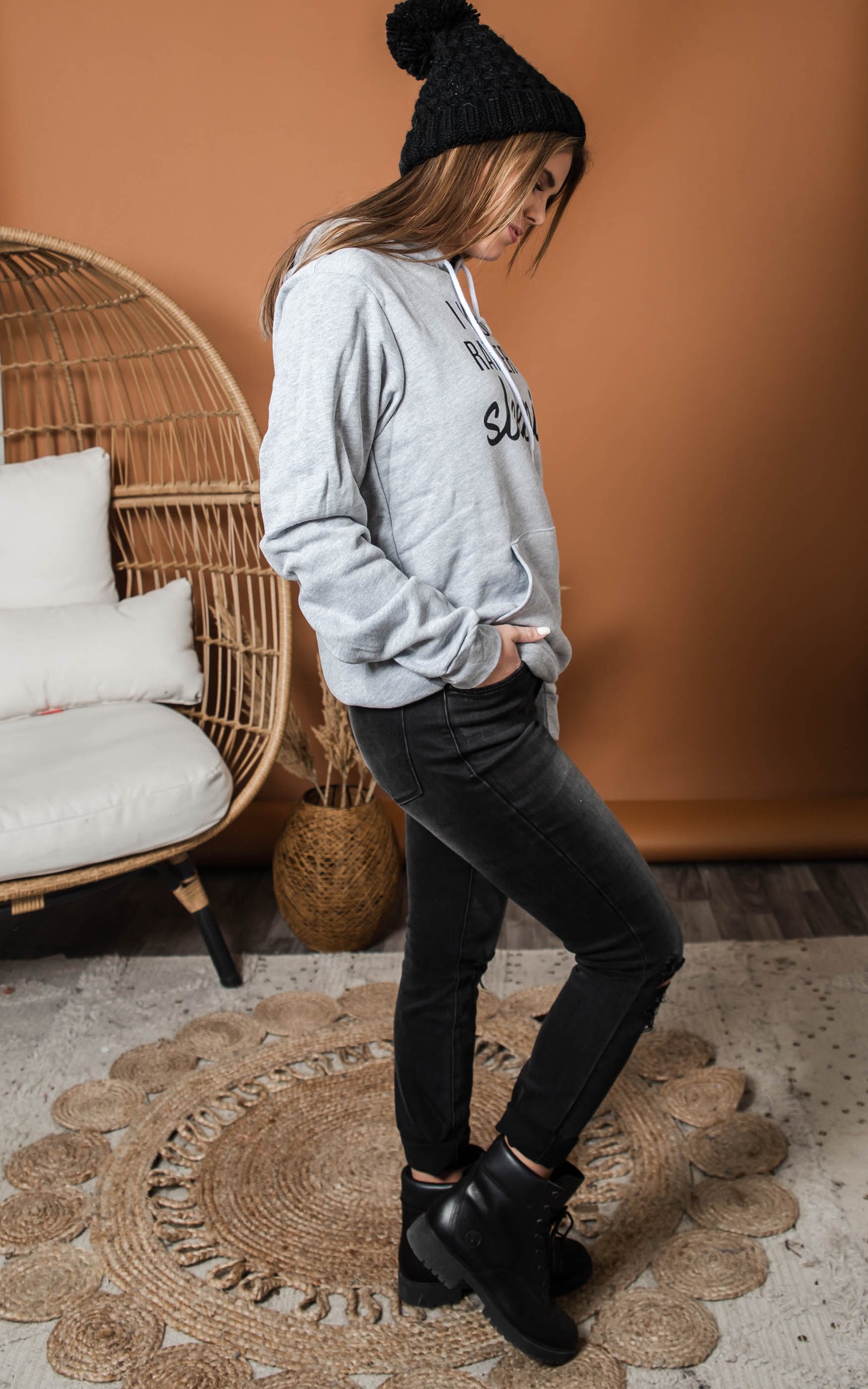 Rather Be Sleeping Hoodie** - Final Sale