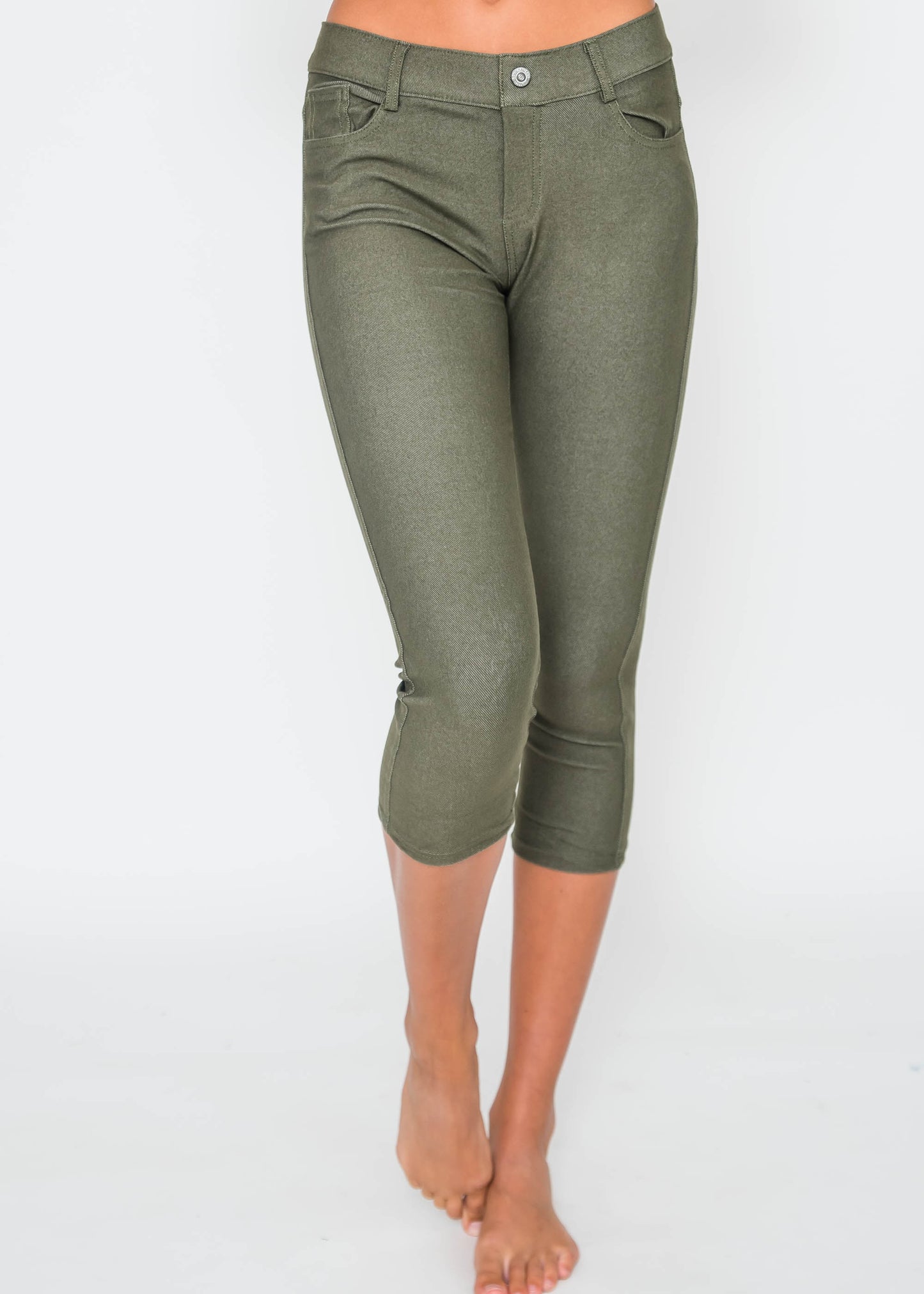 Classic Jeggings Capris - BAD HABIT BOUTIQUE
