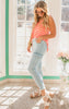 Light wash cargo denim