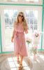 light rose dress