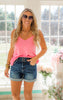 oversized pink tank top
