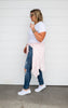 Hi Rise Button Fly Cuffed Skinny Jeans- Judy Blue - Final Sale