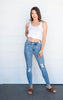 tummy control denim