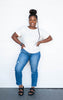 Hi Rise Rainbow Embroidered Denim Crop Straight Leg - Judy Blue - Final Sale