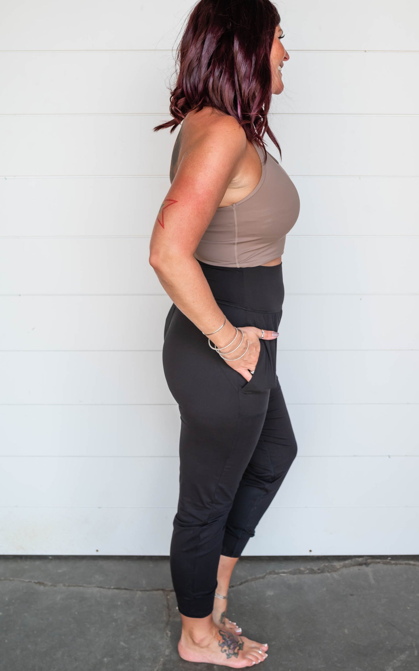 BUTTER PLEAT HIGH WAIST JOGGER | REA MODE - FINAL SALE