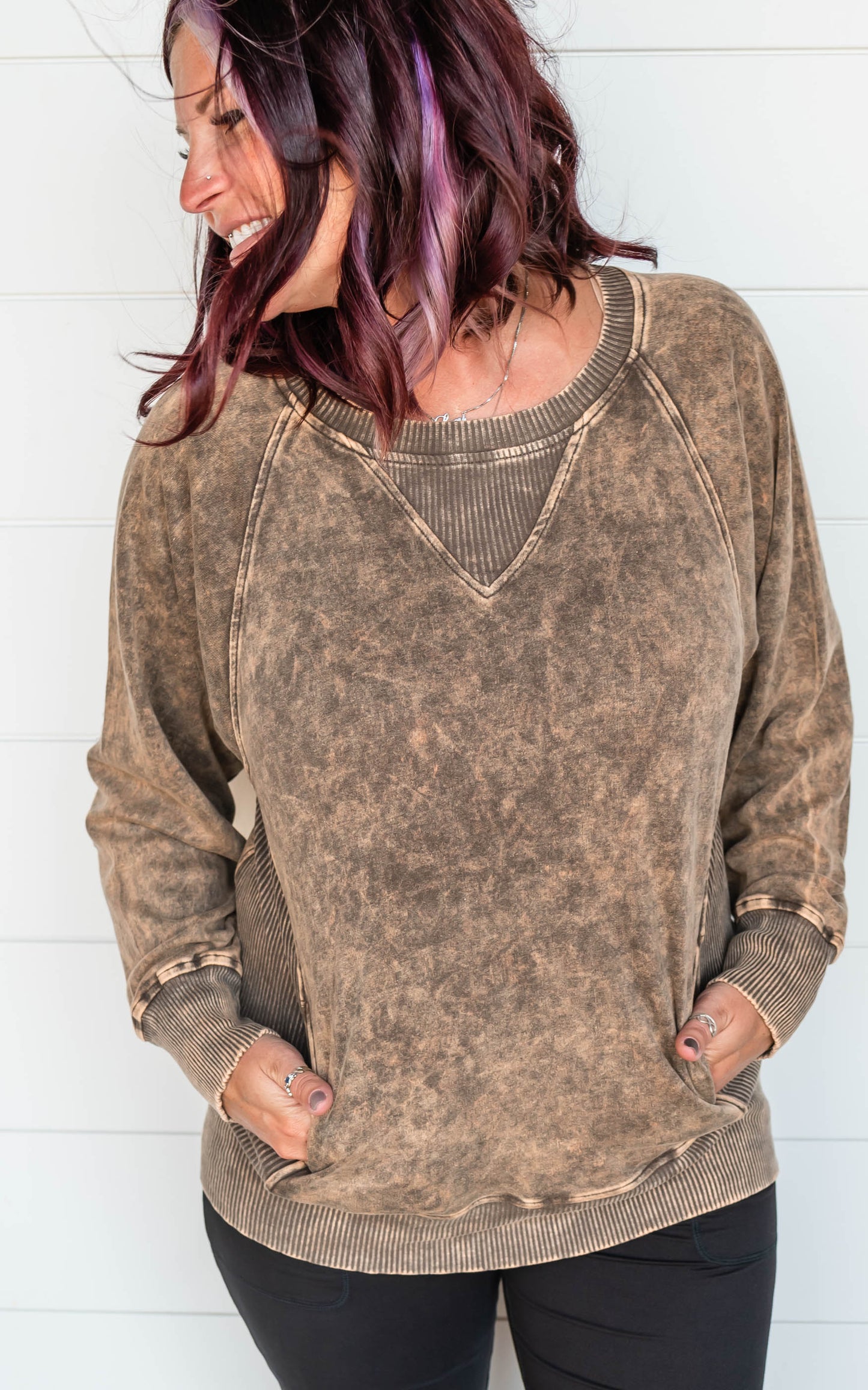 mineral wash sweatshirt