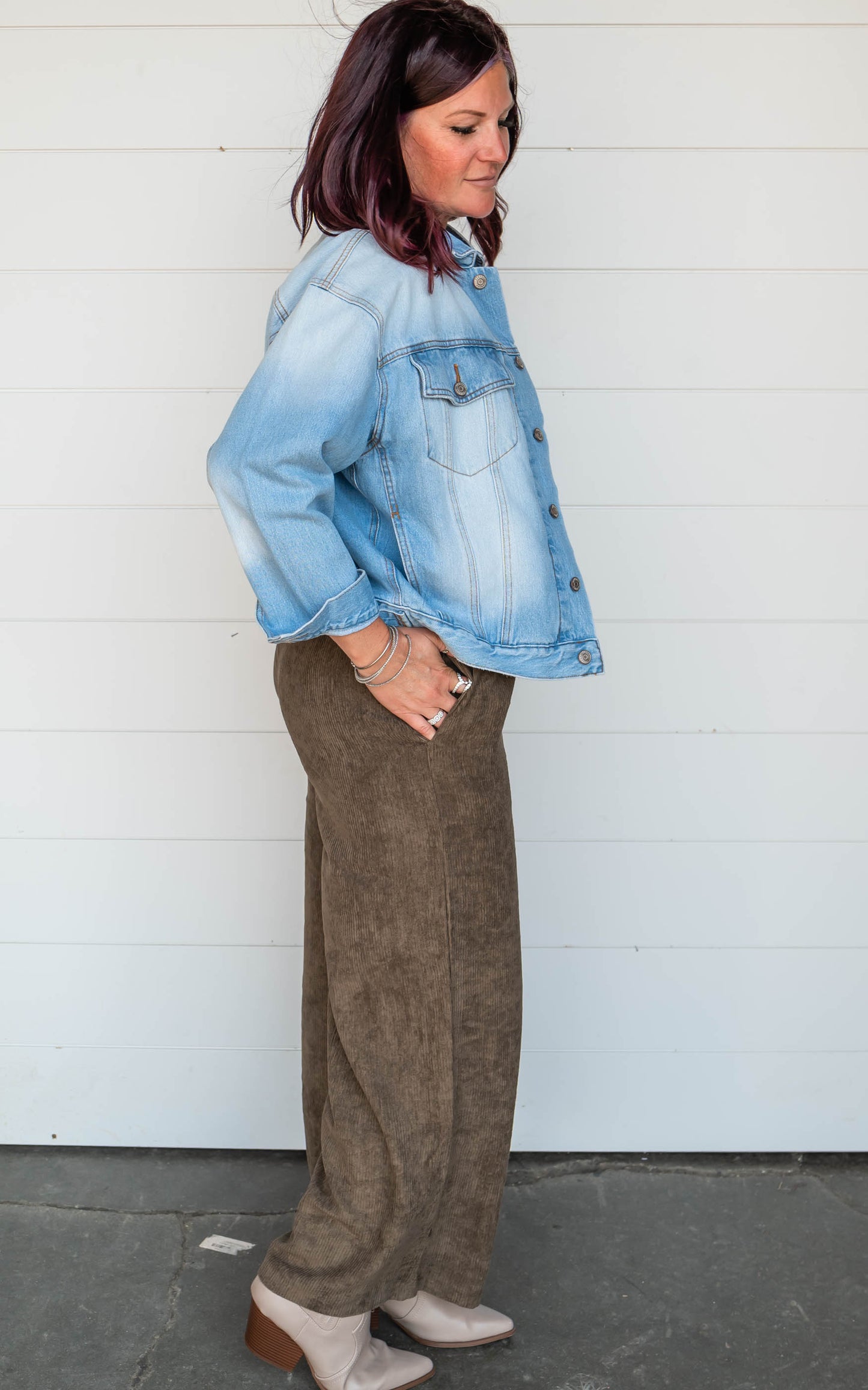 olive wide leg pants