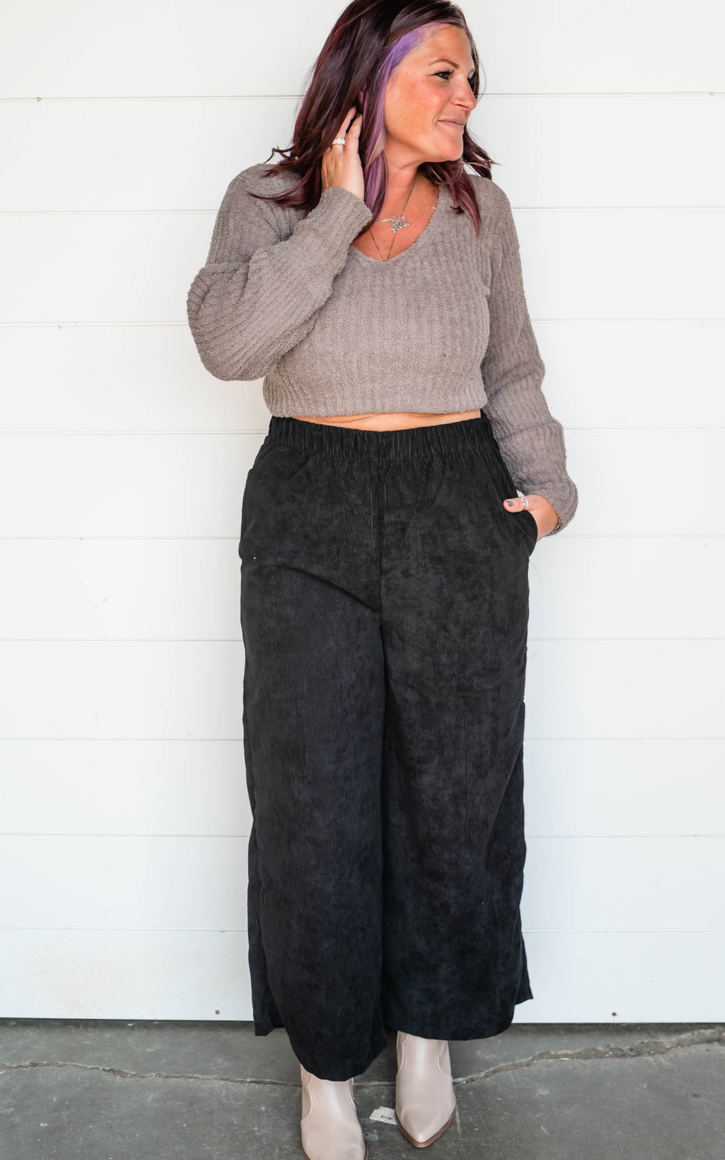 black pants