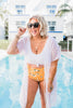 yellow floral swim