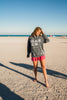 beach bum navy hoodie