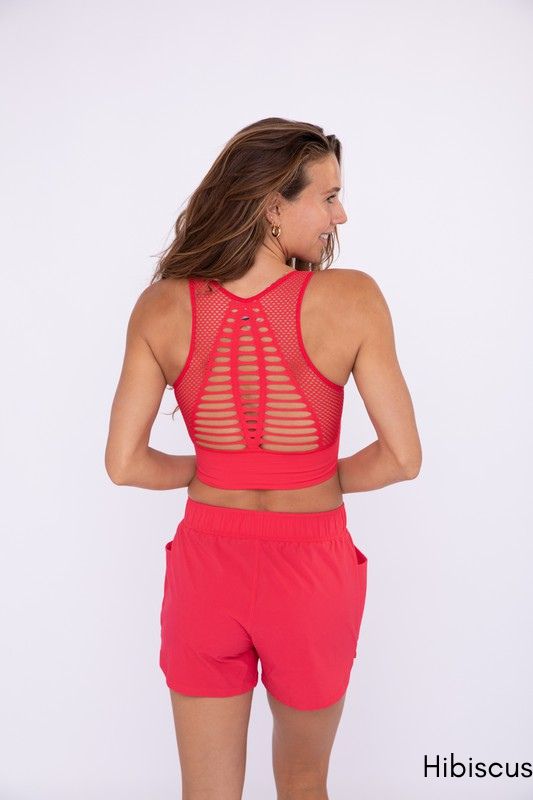 Laser Cut Seamless Sports Bra by Mono B - Final Sale