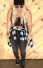 black high rise skinny denim