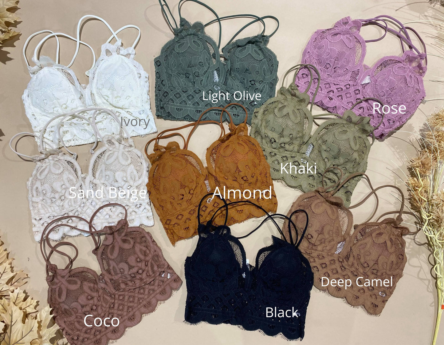 CROCHET LACE BRALETTE WITH BRA PADS | FINAL SALE**