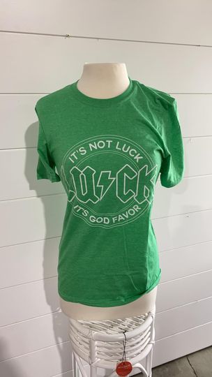 MISPRINT GOD FAVOR GREEN T-SHIRT**