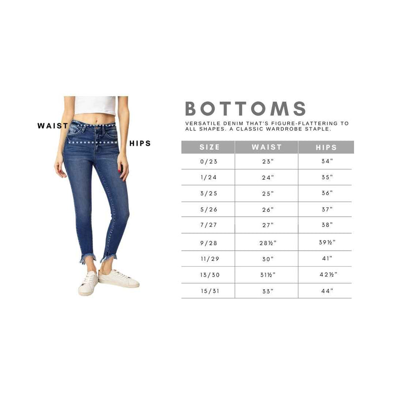 High Rise Ankle Skinny Jeans - Kan Can FINAL SALE