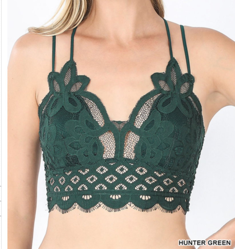 CROCHET LACE BRALETTE WITH BRA PADS | FINAL SALE**
