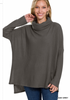 ash grey waffle tunic