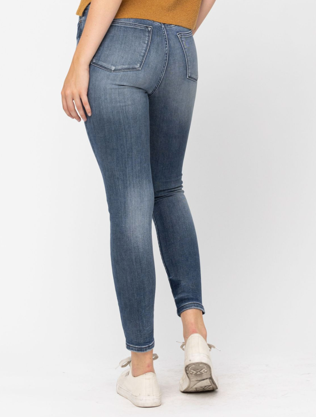 Judy Blue High Rise Tummy Control Denim Skinny Jeans - Final Sale