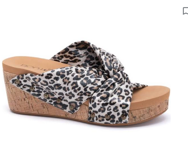 CORKYS Cheerful Wedge Sandal - Leopard | FINAL SALE