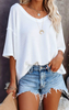 white waffle knit top