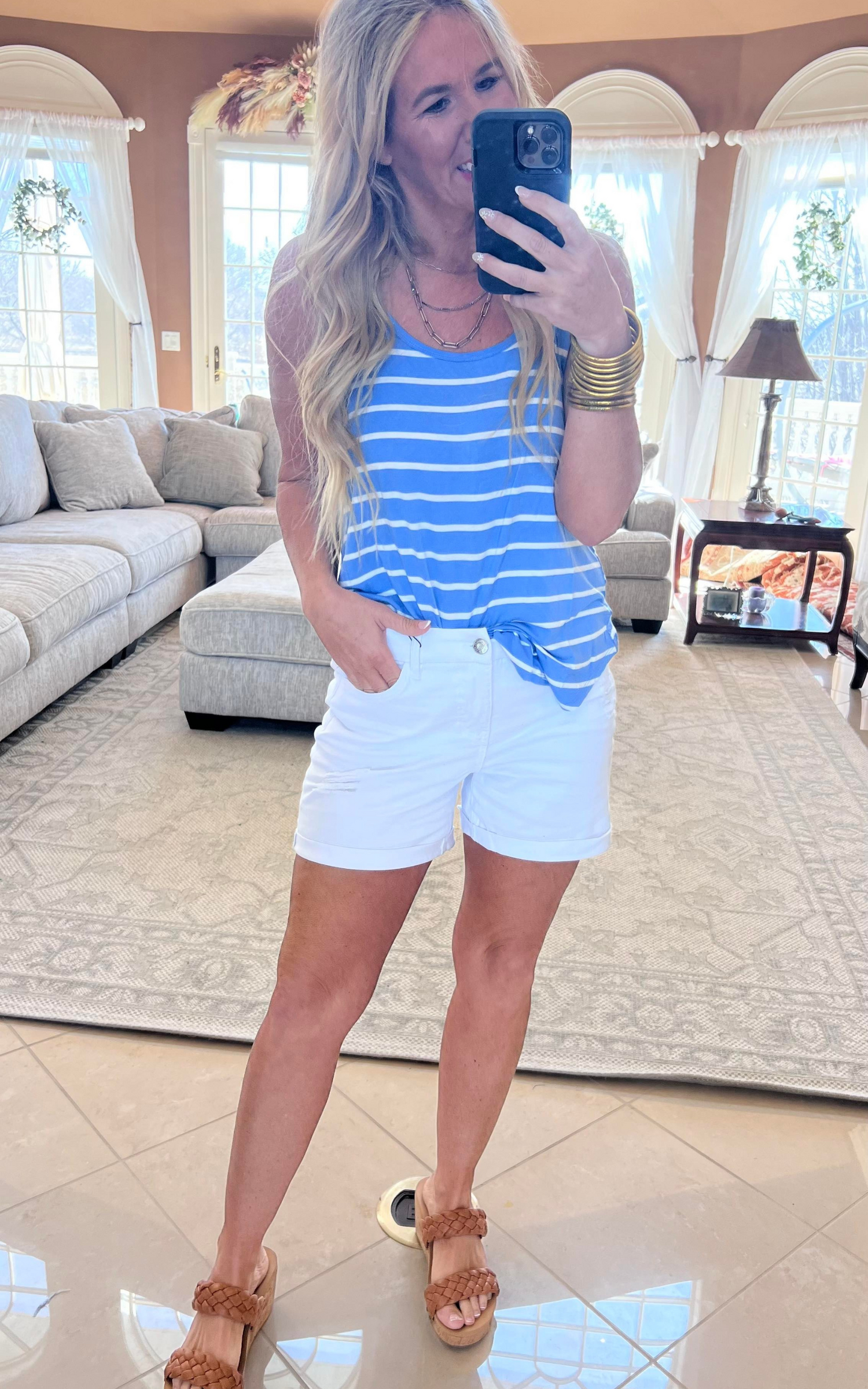 missy fit white shorts