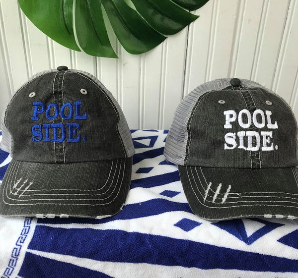 Pool Side Trucker Hat - BAD HABIT BOUTIQUE 